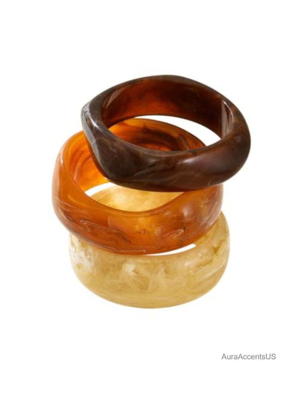 Chunky Resin Acrylic Bangle Bracelets Women Wide Geometric Statement